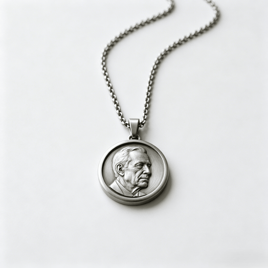 Personalized Photo Pendant Necklace in Titanium Steel - LUNÉRA